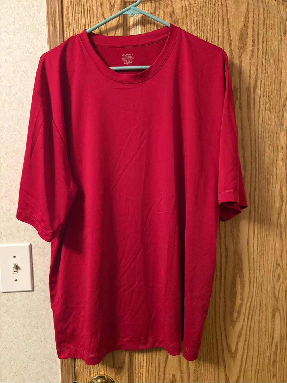 Jockey Men’s Bright Red Short Sleeve Crew Tee